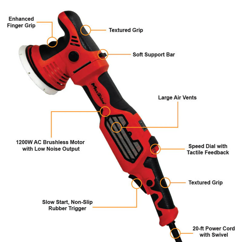 MaxShine MB15 Pro 15mm Brushless DA Polisher